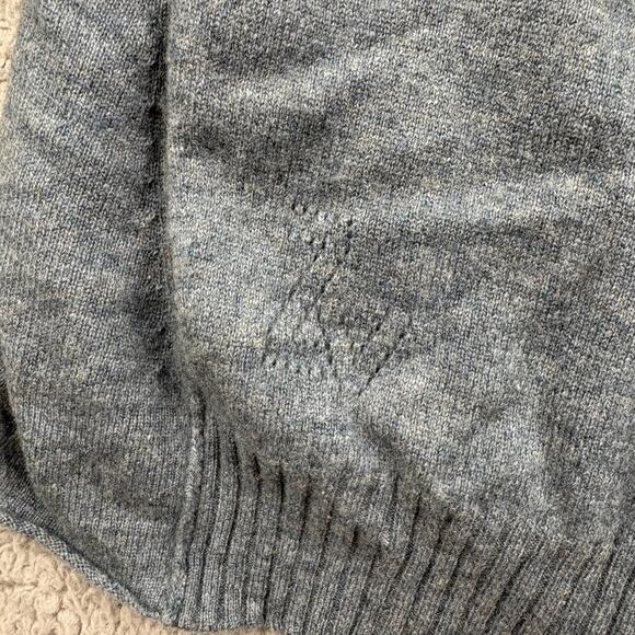 Zadig & Voltaire Cashmere Sweater Womens Small Blue Cassy Star Patch Zip Hoodie - Picture 11 of 16